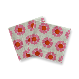 Vintage Flower Small Disposable Paper Napkins (16pcs)