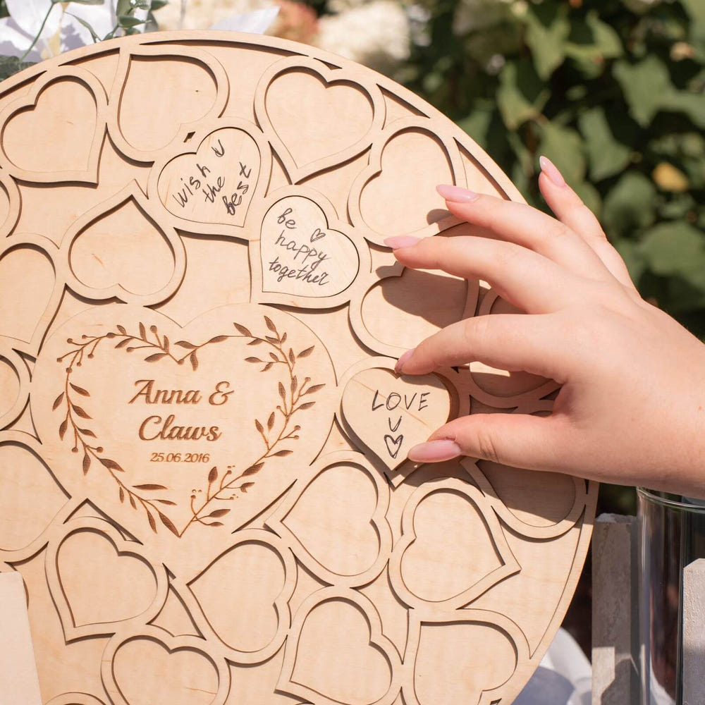Alternative Wedding Guest Book Circle (B2B)