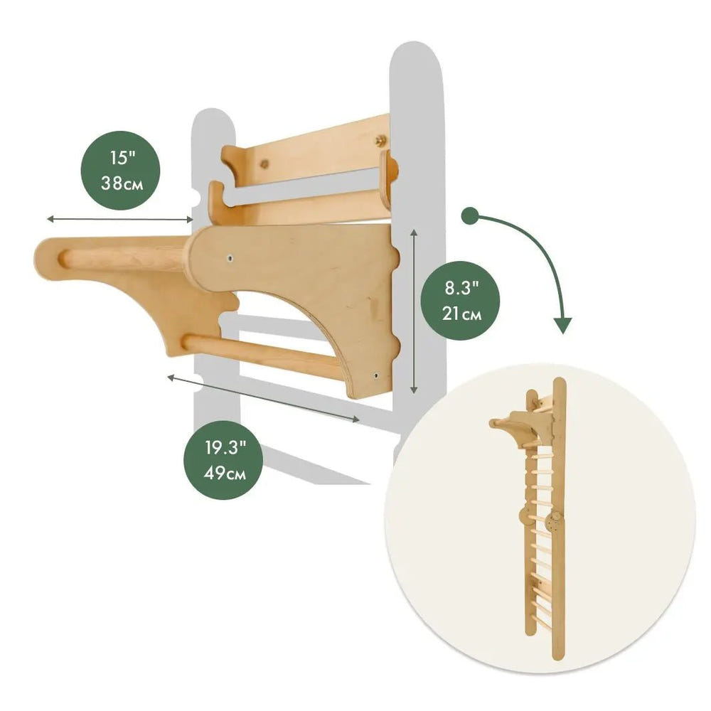 "Baby gym addition for climbing ladders, enhancing playtime and motor skills development."