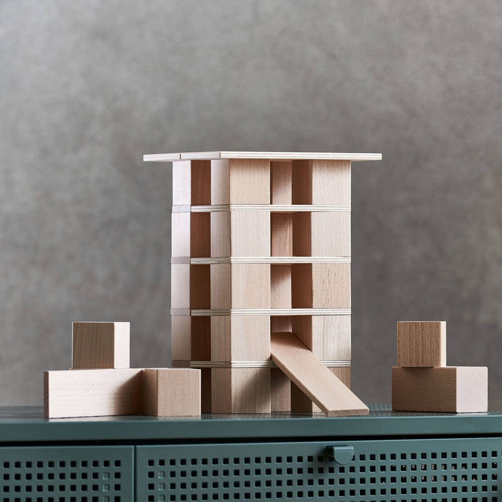 Clever Up! Building Block System 2.0 - colorful, versatile building blocks for creative play and development.