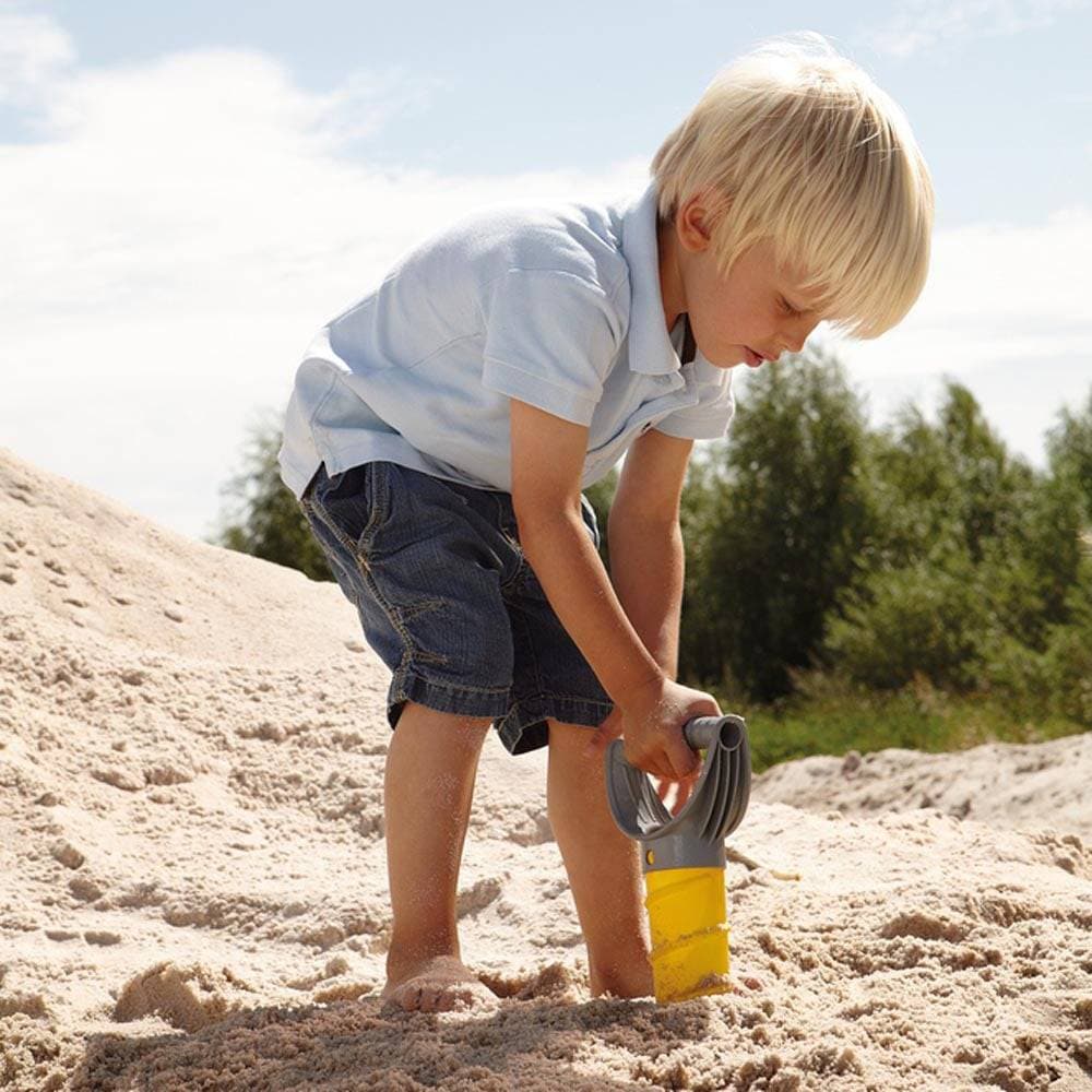 Colorful Sand Drill Beach Toy for kids, perfect for fun in the sand and enhancing creative play at the beach.