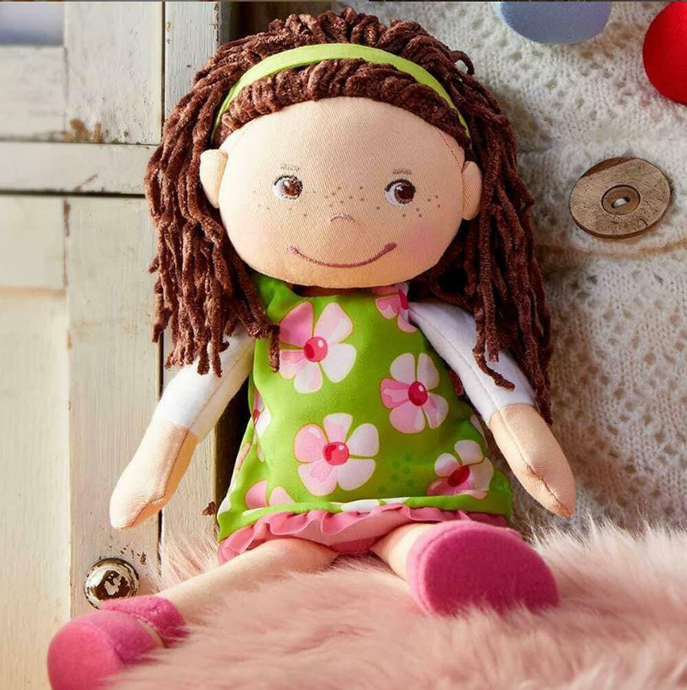Coco 12" soft doll, perfect for cuddles and imaginative play, featuring a charming design and soft fabric.
