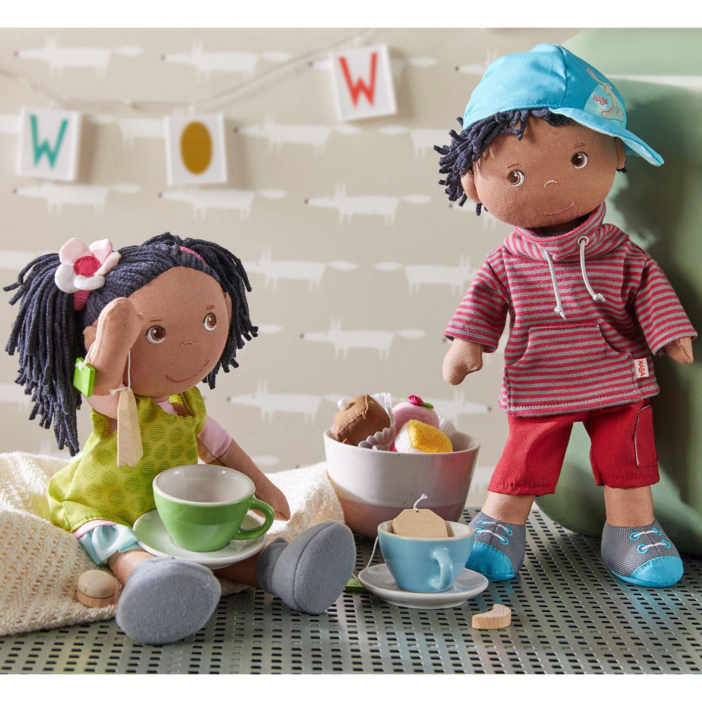 William 12" soft boy doll, perfect for cuddling and imaginative play. Ideal gift for babies and toddlers.