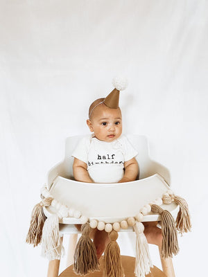 Half Birthday Organic Baby Bodysuit