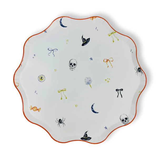 Halloween Patterned Paper Party Plate (12 Per Pack)