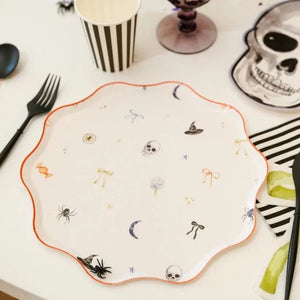 Halloween Patterned Paper Party Plate (12 Per Pack)