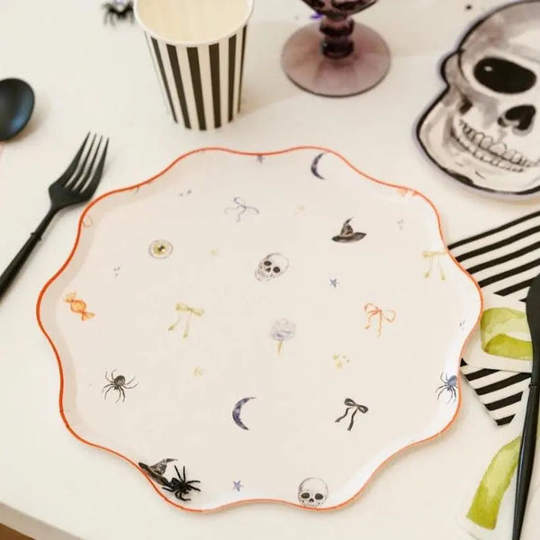Halloween Patterned Paper Party Plate (12 Per Pack)
