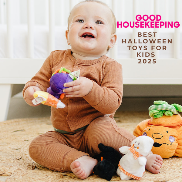 Halloween Stuffed Pumpkin Playset with 4 ct Sensory Toys