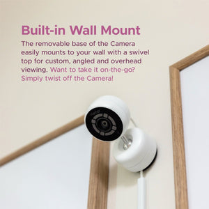 Harbor Baby Monitor with dedicated screen, showcasing angle 8 for optimal viewing of your baby.