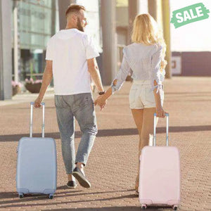 Hardside Luggage with Spinner Wheels with TSA Lock and Height Adjustable Handle-Pink Kids Luggage