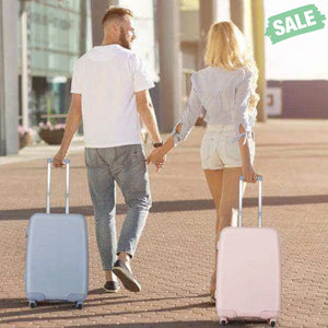 Hardside Luggage with Spinner Wheels with TSA Lock and Height Adjustable Handle-Pink Kids Luggage