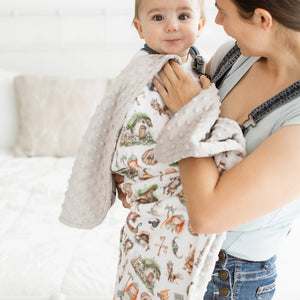 Vikings Minky Baby Blanket