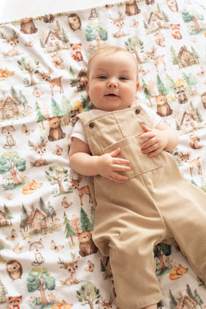Woodsy Woodland Minky Baby Blanket