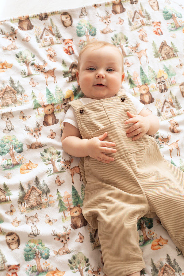 Woodsy Woodland Minky Baby Blanket