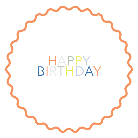 HBD Dessert Plate S16