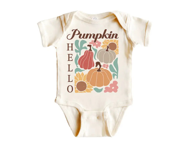 Hello Pumpkin Fall - Baby Boy Girl Clothes Infant Onesie® Funny Cute Newborn GS1 0-3M Baby Onesie