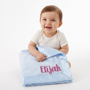 Personalized Baby Blanket with Embroidered Name