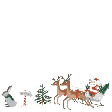 Sparkling Santa Christmas Beverage Napkins (24pcs)