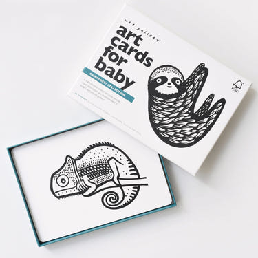 Art Cards for Baby - Rainforest Collection, vibrant designs for early learning and sensory development.