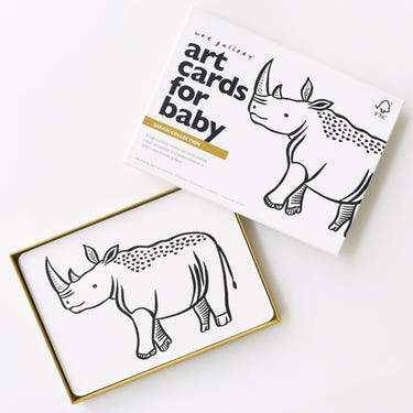 Art Cards for Baby - Safari Collection featuring vibrant animal designs for early learning and decor.