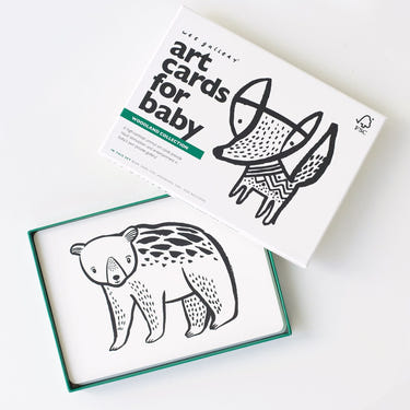 Woodland Collection Art Cards for Baby - colorful, educational designs for early learning and nursery decor.
