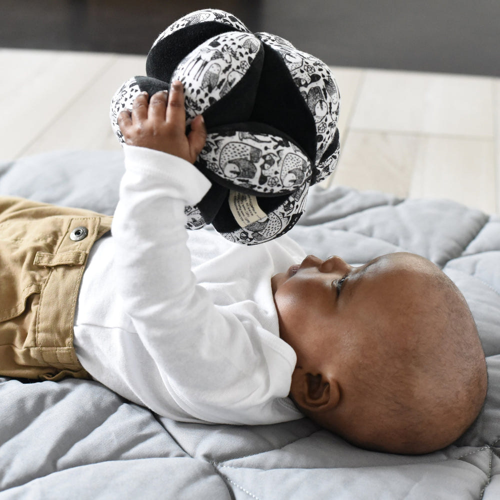 Nordic Clutch Ball for babies - colorful, soft, and perfect for sensory play and development.