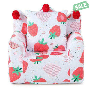 High-density Padding Kids Sofa with Armrest and Extra Pilow-Blue Blue Kids Chairs & Seating