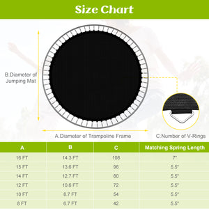 High-Elastic PP Replacement Jumping Mat - Safety Net