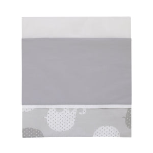 NoJo Dreamer Gray Elephant 8-Piece Nursery Crib Bedding Set