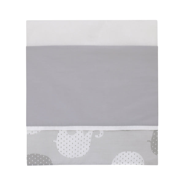 NoJo Dreamer Gray Elephant 8-Piece Nursery Crib Bedding Set