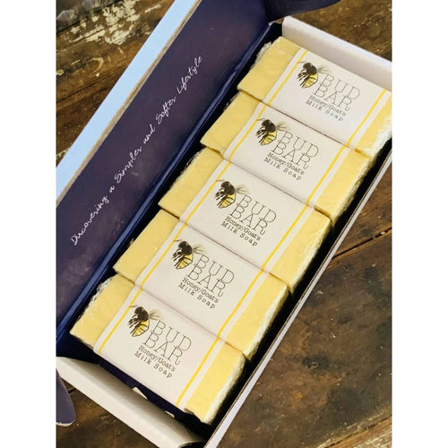 Honey Bar Soap for Babies with Lavender & Goat’s Milk - Gentle, soothing body wash for delicate skin. Angle 2 view.