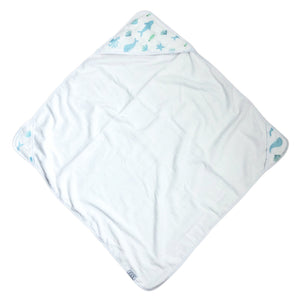 Hooded towel in Cookie Craze design, perfect for keeping your baby cozy and dry after bath time.