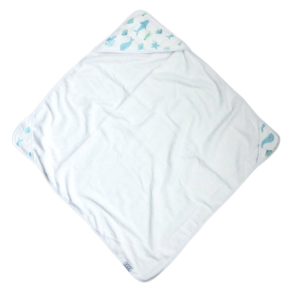 Hooded towel in Cookie Craze design, perfect for keeping your baby cozy and dry after bath time.