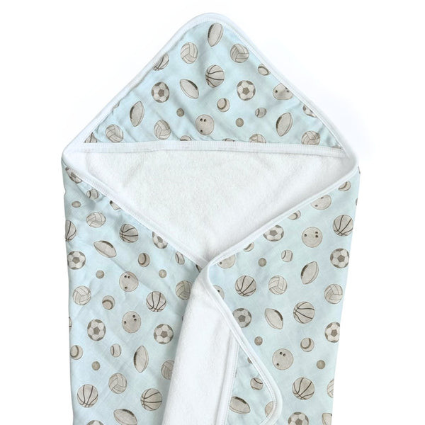 Hooded Towel in Baby Ballers
