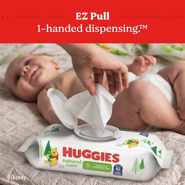 Huggies Natural Care Fragrance-Free Alcohol-Free Baby Wipes