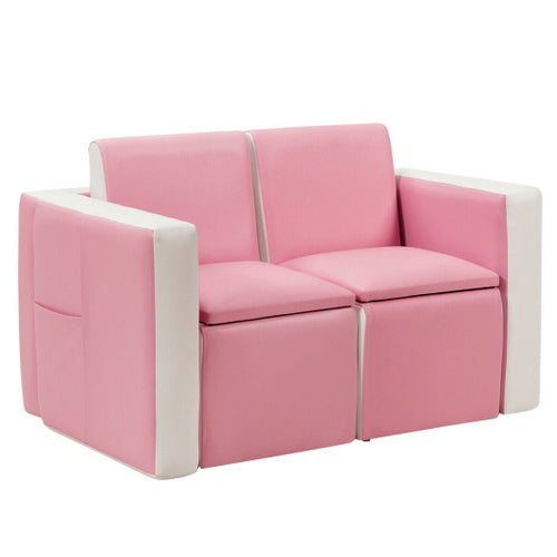 Multi-functional Kids Sofa Table Chair Set - Easy-Clean Set for Toddlers & Kids