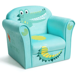Kids astronaut armrest upholstered couch, perfect for playtime and relaxation in any child's room.