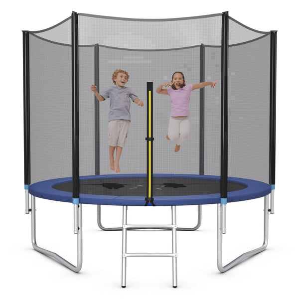 8/10/12/14/15/16 Feet Outdoor Trampoline Bounce Combo with Safety Closure Net Ladder