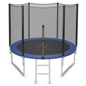 8/10/12/14/15/16 Feet Outdoor Trampoline Bounce Combo with Safety Closure Net Ladder