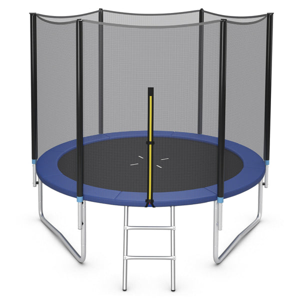 8/10/12/14/15/16 Feet Outdoor Trampoline Bounce Combo with Safety Closure Net Ladder