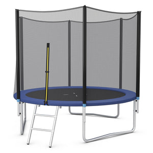 8/10/12/14/15/16 Feet Outdoor Trampoline Bounce Combo with Safety Closure Net Ladder