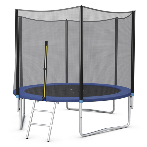 8/10/12/14/15/16 Feet Outdoor Trampoline Bounce Combo with Safety Closure Net Ladder
