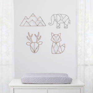 NoJo Deer Shaped Wire Nursery Wall Decor, Copper Finish