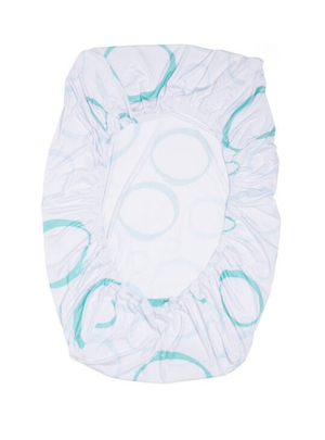 Soft Minky Jersey crib sheet featuring adorable baby dogs, perfect for a cozy nursery.