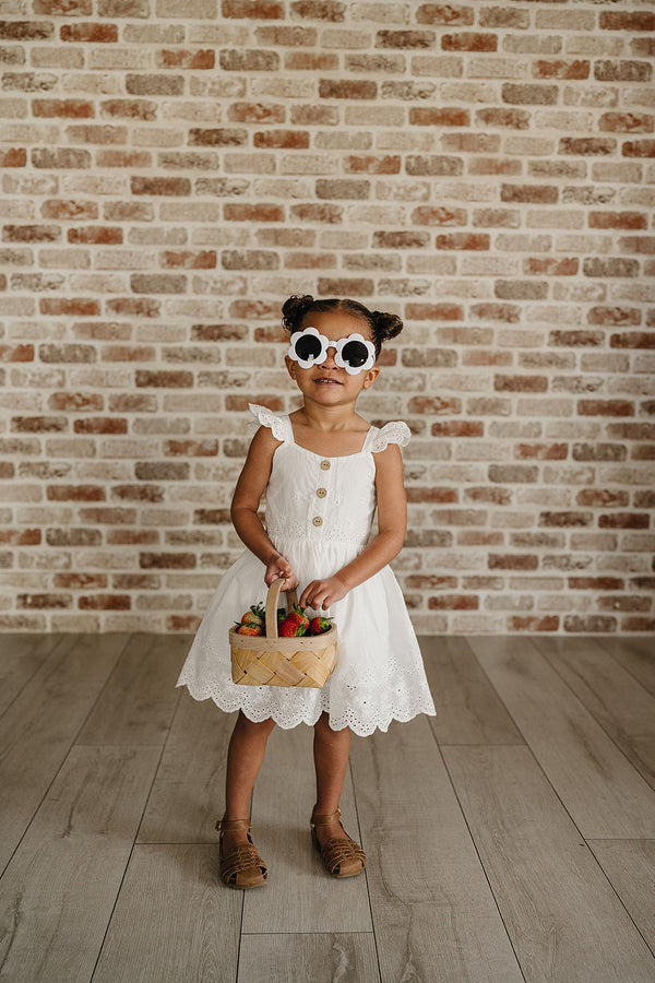 White Eyelet Dress