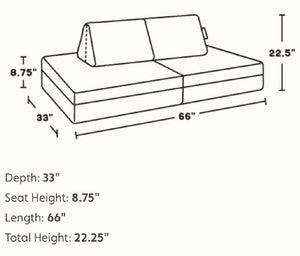 LAYLA- Play Cushion Couch