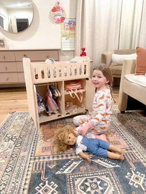 CLARA- Doll Crib with Storage