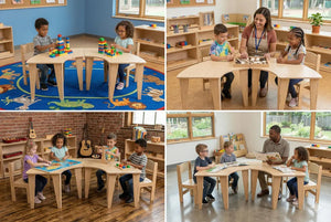ASHTYN- U Shape Table with Set of 4 Chairs