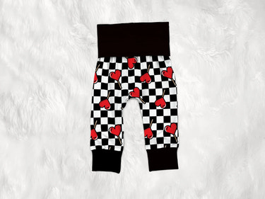 Valentines Day Checkered Heart Joggers