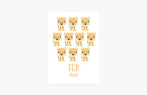 Counting Flashcards Animals